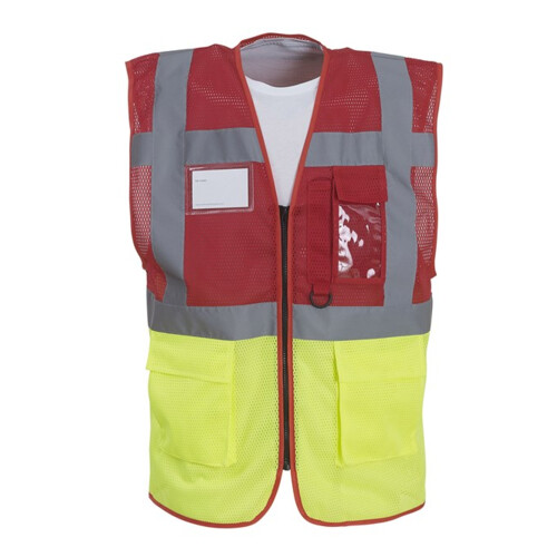 Hi-vis top cool open-mesh executive waistcoat  Thumbnail