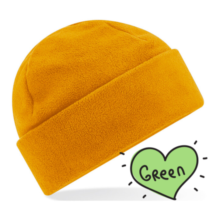 Recycled fleece cuffed beanie Thumbnail