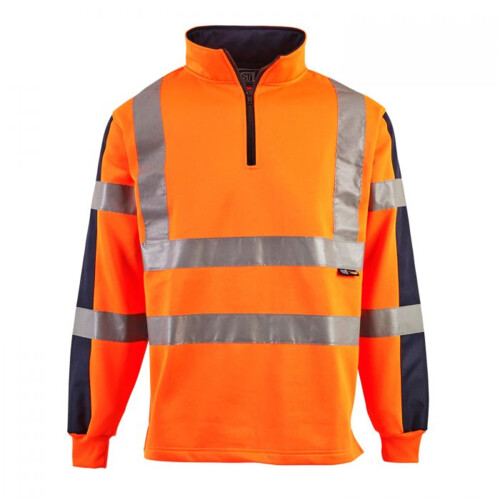 Hi Vis 2 Tone Yellow Rugby Shirt Thumbnail