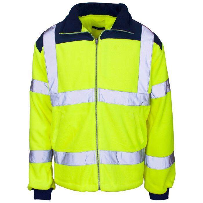 Hi Vis Rain Patch Fleece Jacket Thumbnail